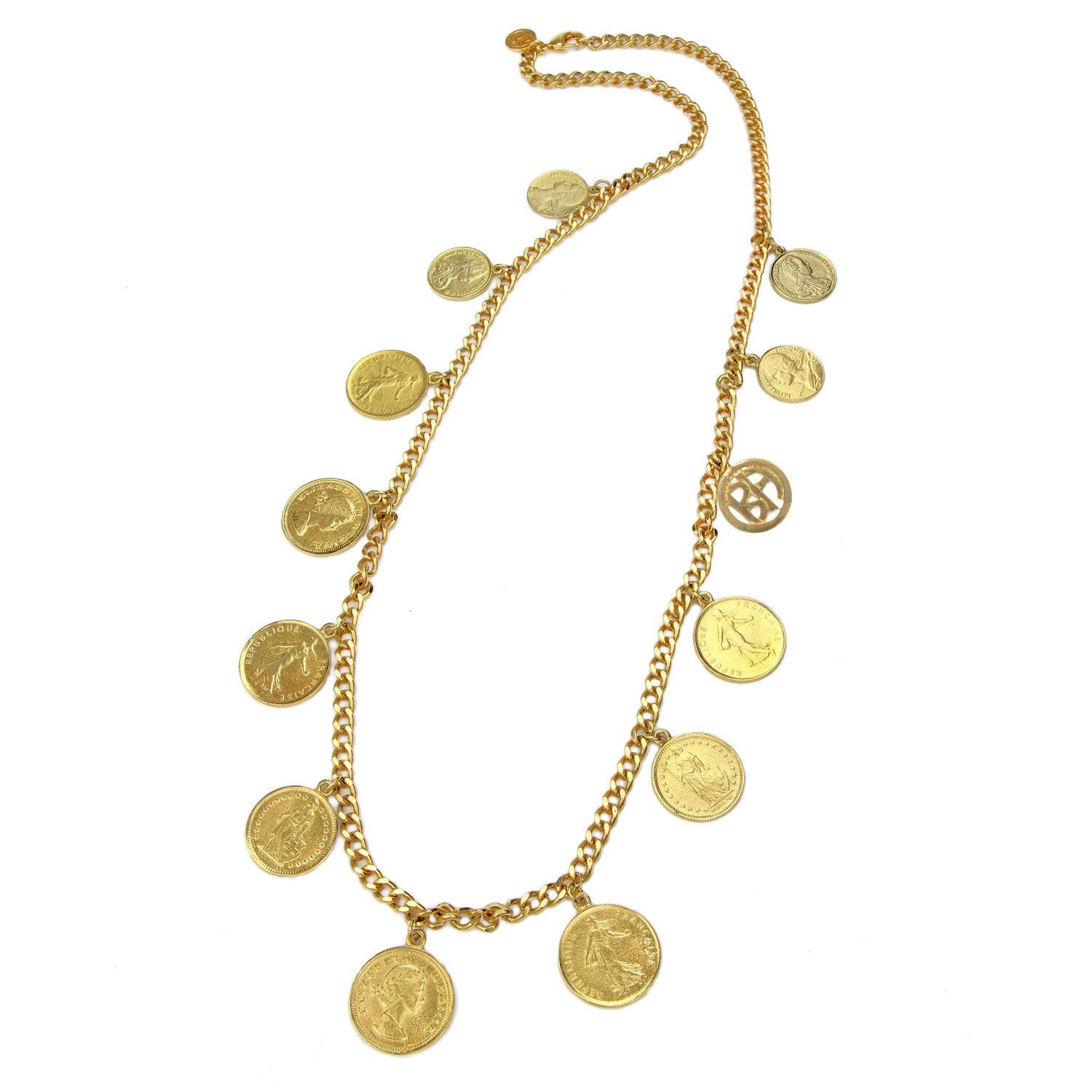 Gold Coin Tanya Necklace Ben-Amun Jewelry - Main Image