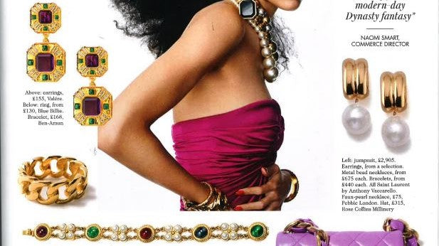 British Vogue feature showing Ben-Amun and various other jewelry