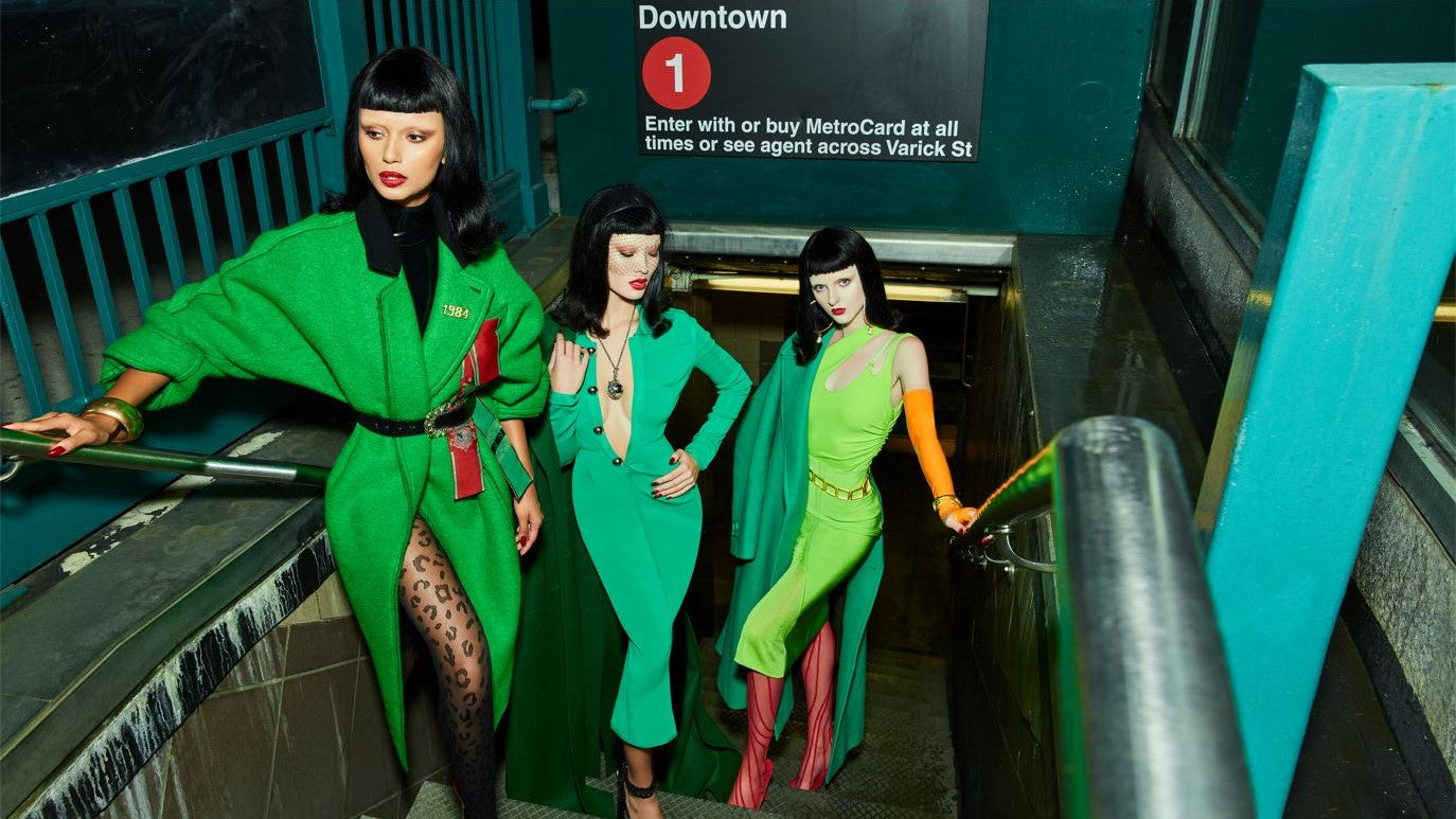 Models wear Ben-Amun cuff for Grazia China