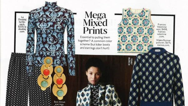 InStyle magazine edit featuring Ben-Amun earrings
