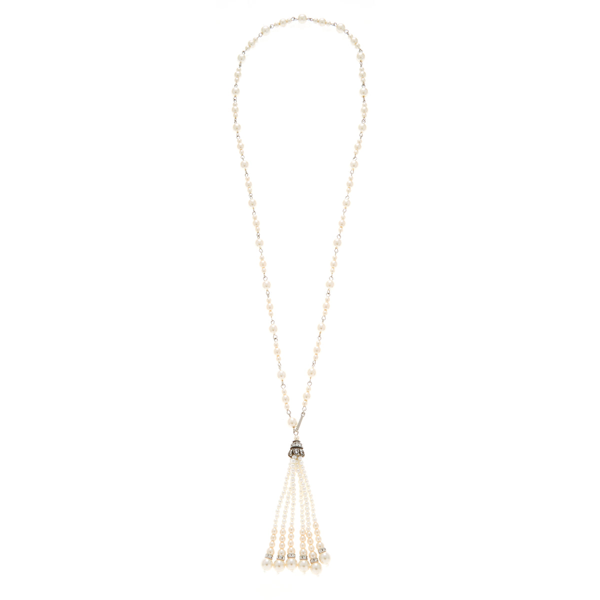 Carina Long Pearl Tassel Necklace for Women | Ben-Amun Jewelry