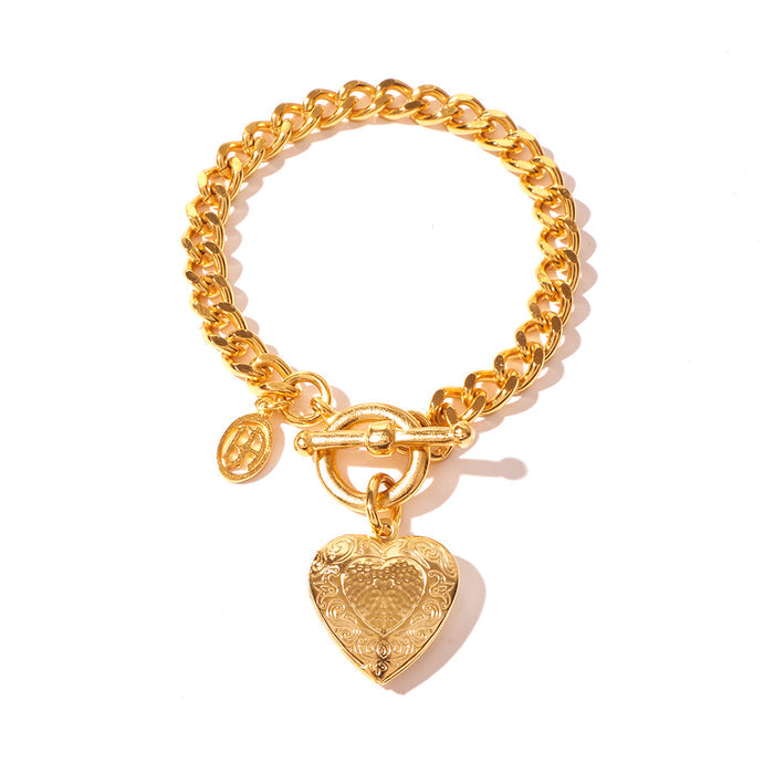 Ben-Amun Jewelry Guinevere Heart Locket Bracelet