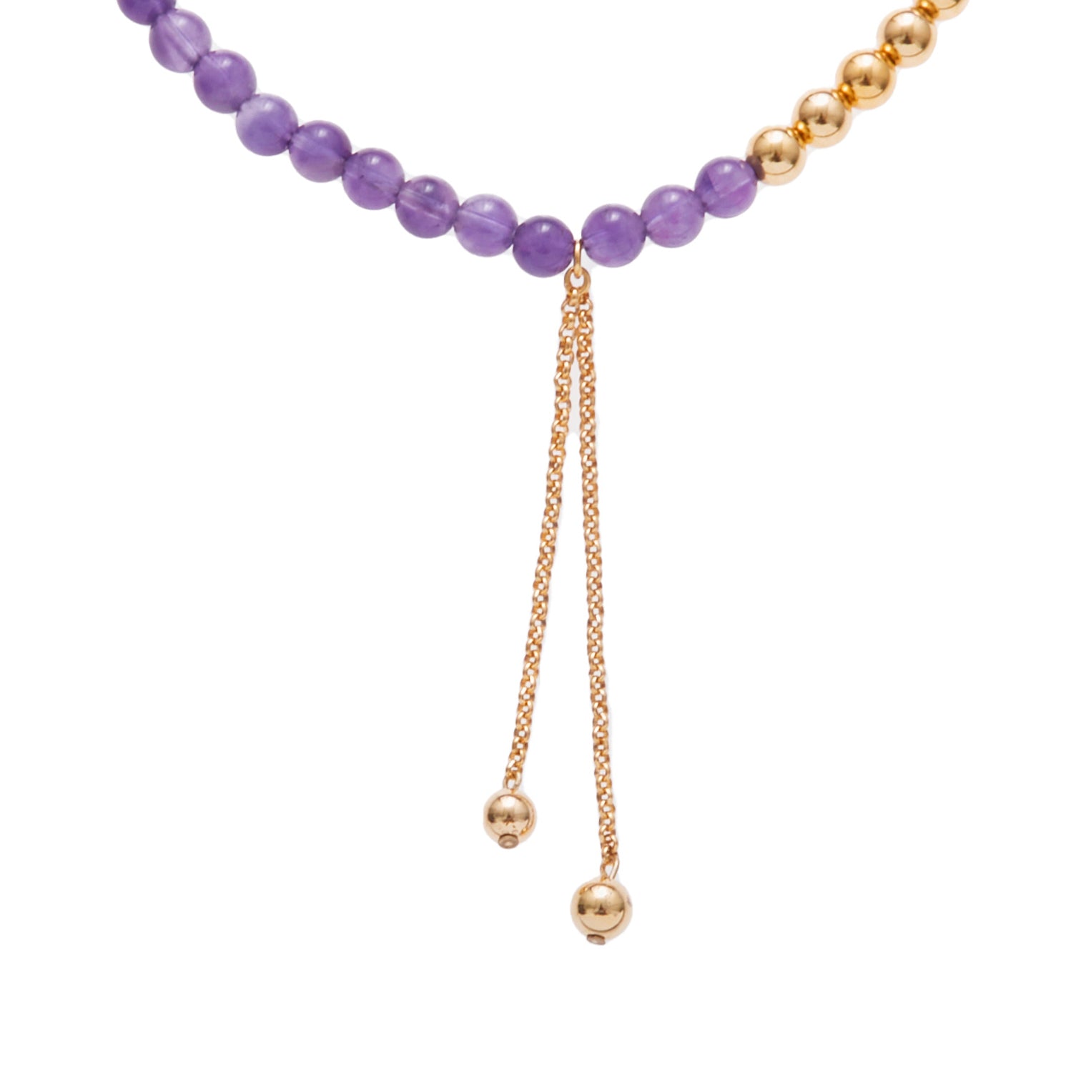 Kissaka Vintage Beaded Necklace in Shades of Purple | Bitchin Retro