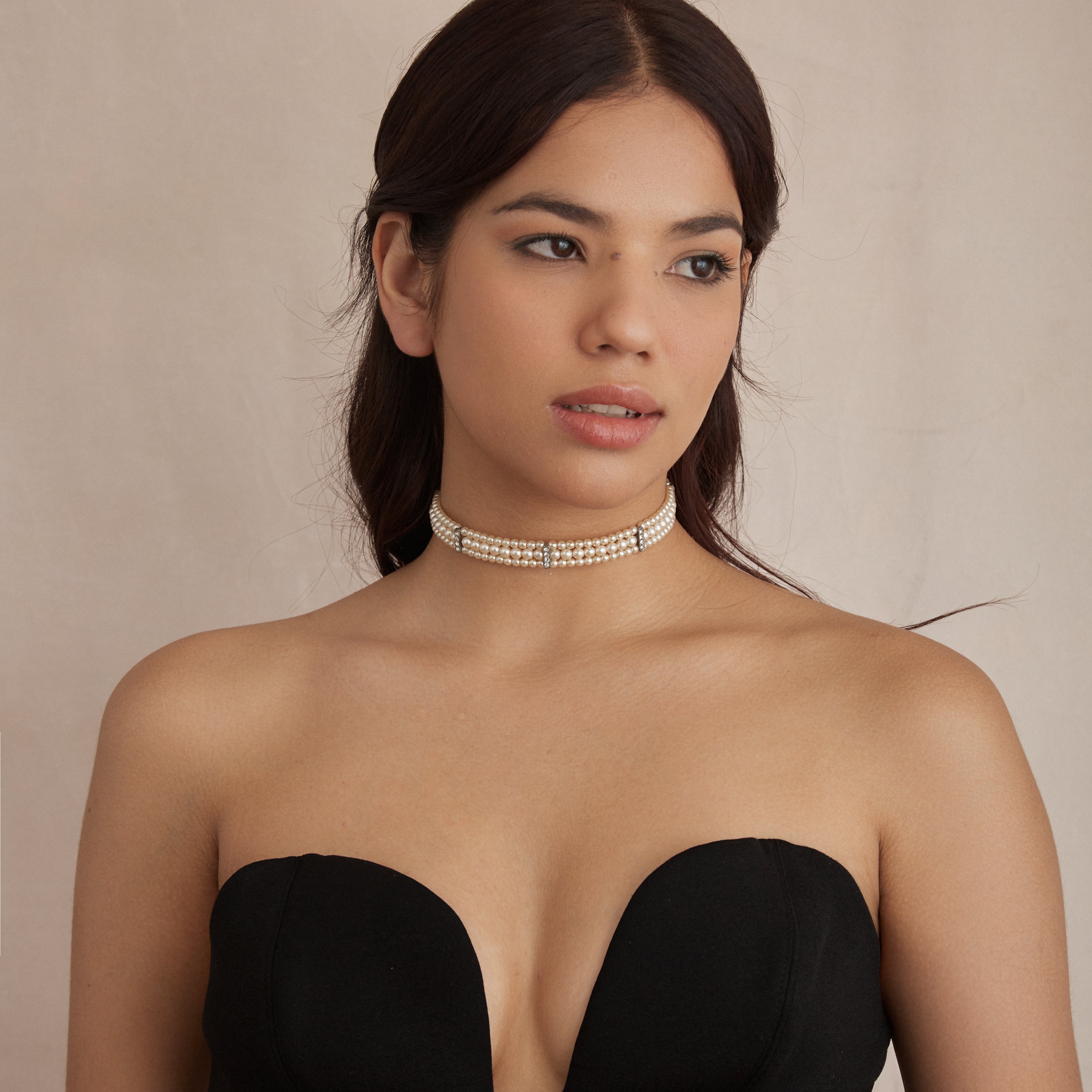 Arabella Chic Pearl Choker Necklace for Women | Ben-Amun Jewelry Arabella Chic Pearl Choker Necklace for Women | Ben-Amun Jewelry