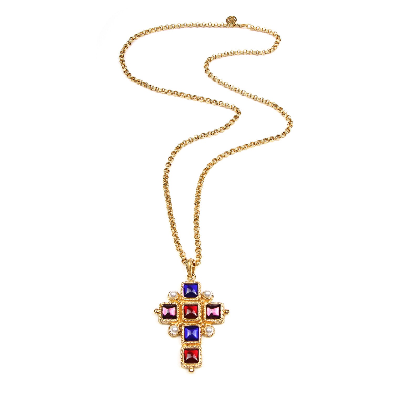 Marietta Oversized Cross Necklace | Ben-Amun Jewelry