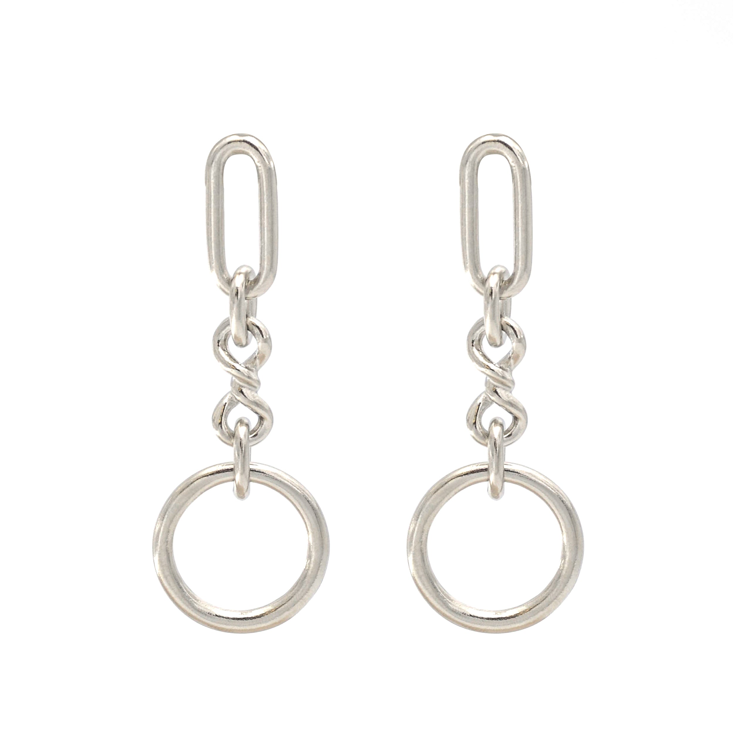 Ben-Amun silver handmade drop earrings with hypoallergenic post