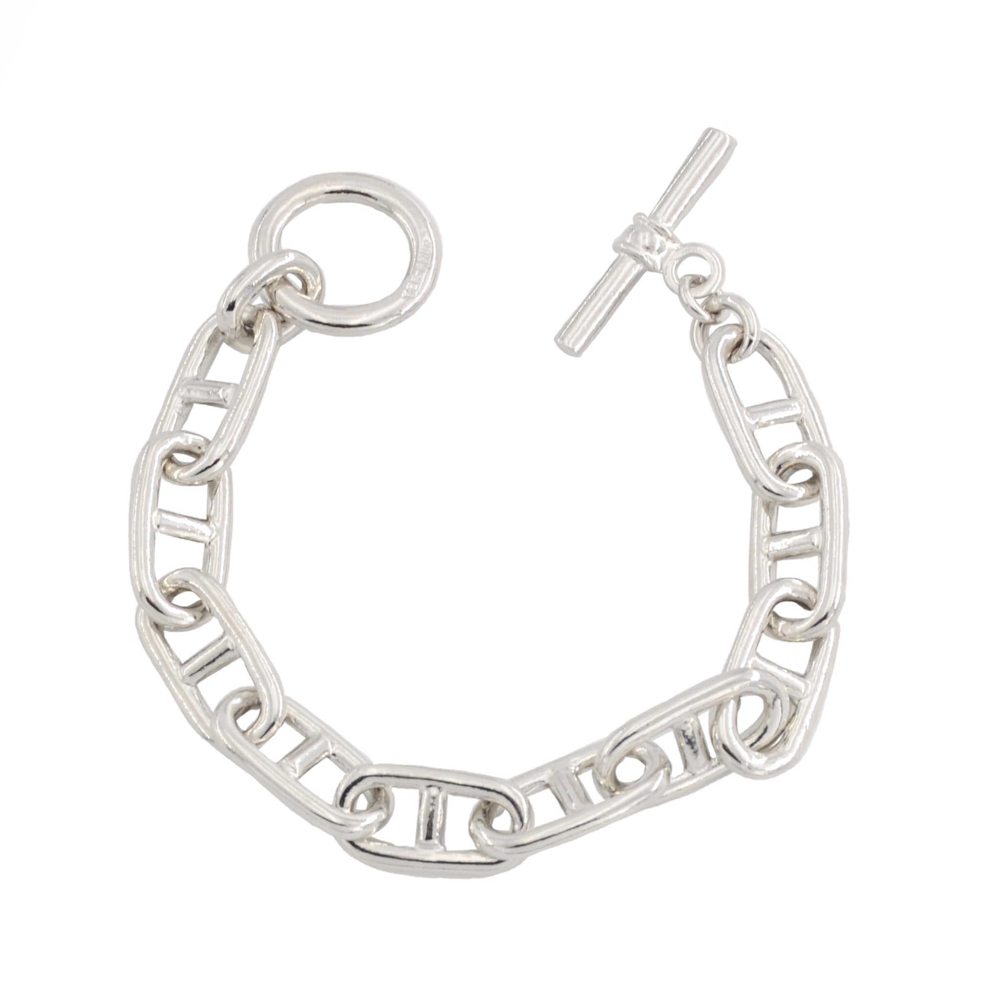 Ben-Amun silver handmade link bracelet with toggle closure