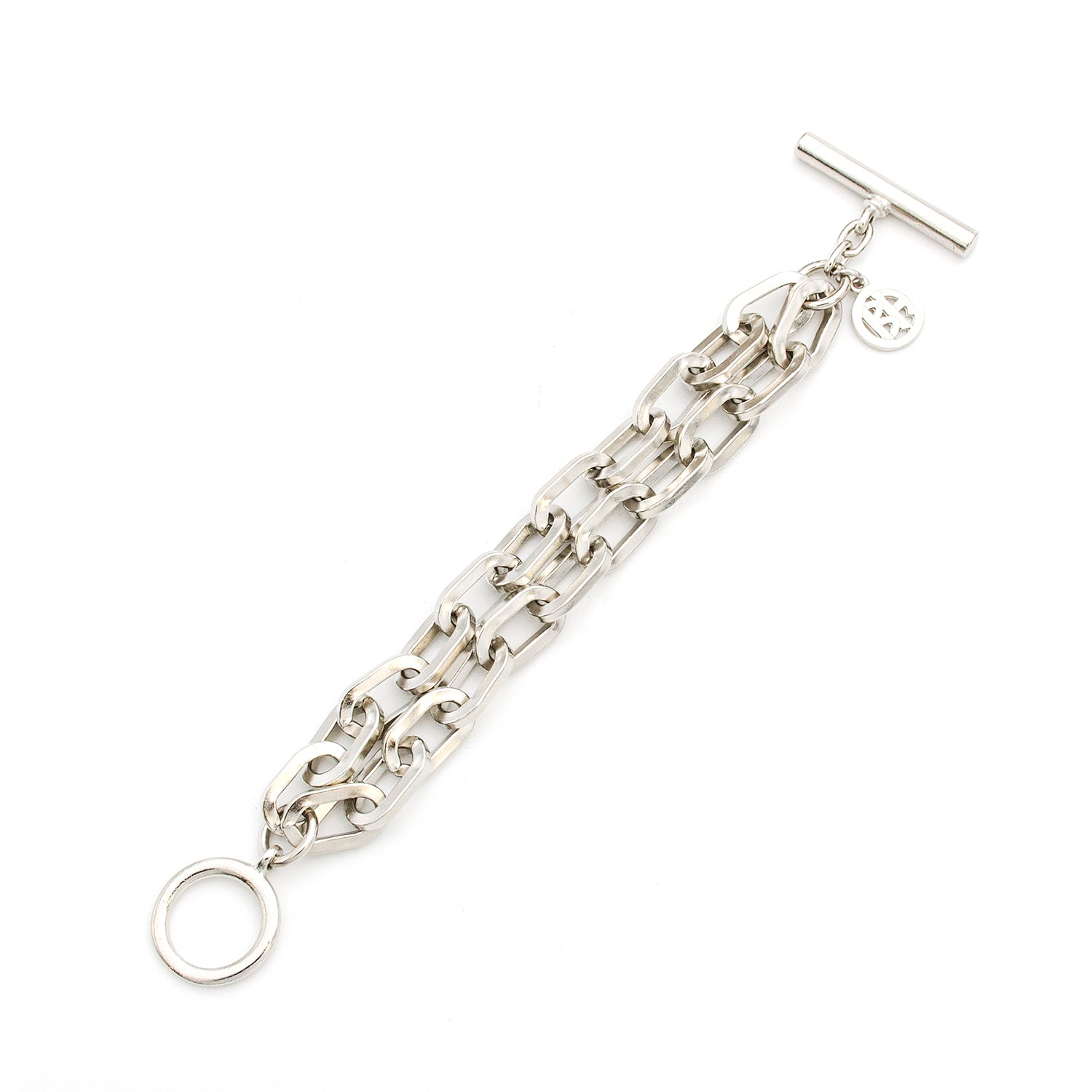 Ben-Amun silver chainlink bracelet with toggle closure
