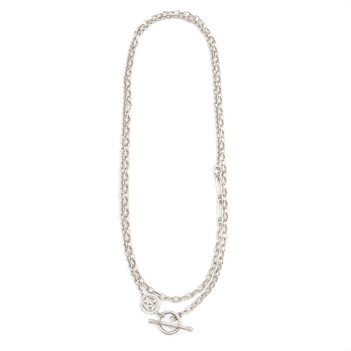 Iron Long Silver Chain Necklace | Ben-Amun Jewelry