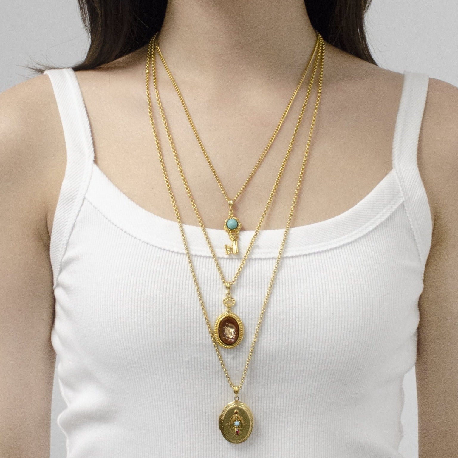 Ben amun coin necklace deals
