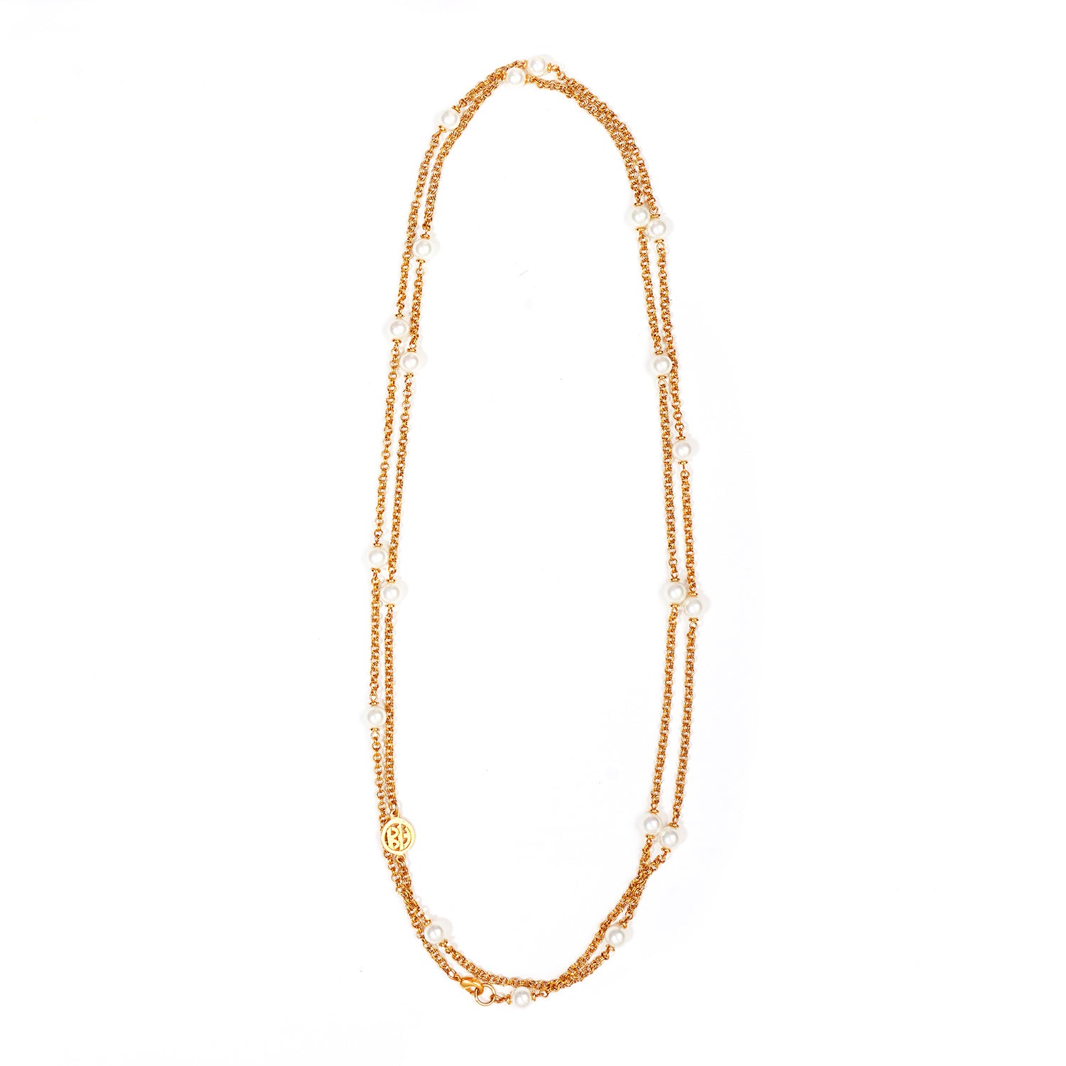 Ben-Amun Large Glass-Pearl Single Strand Necklace