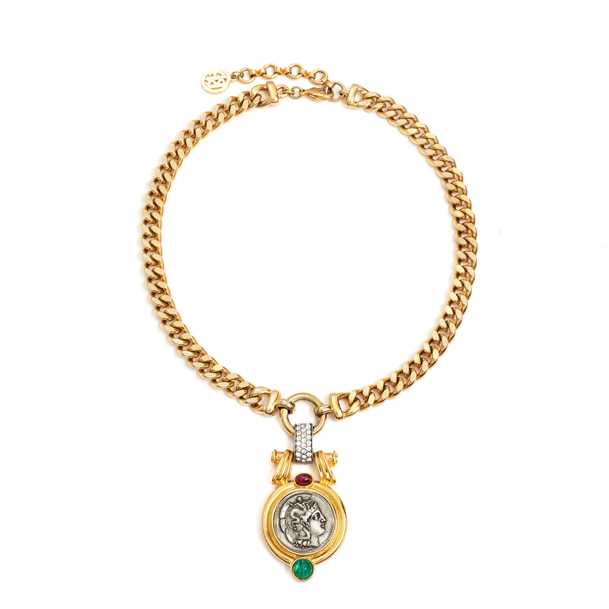 Marcello Statement Gold Coin Necklace | Ben-Amun Jewelry