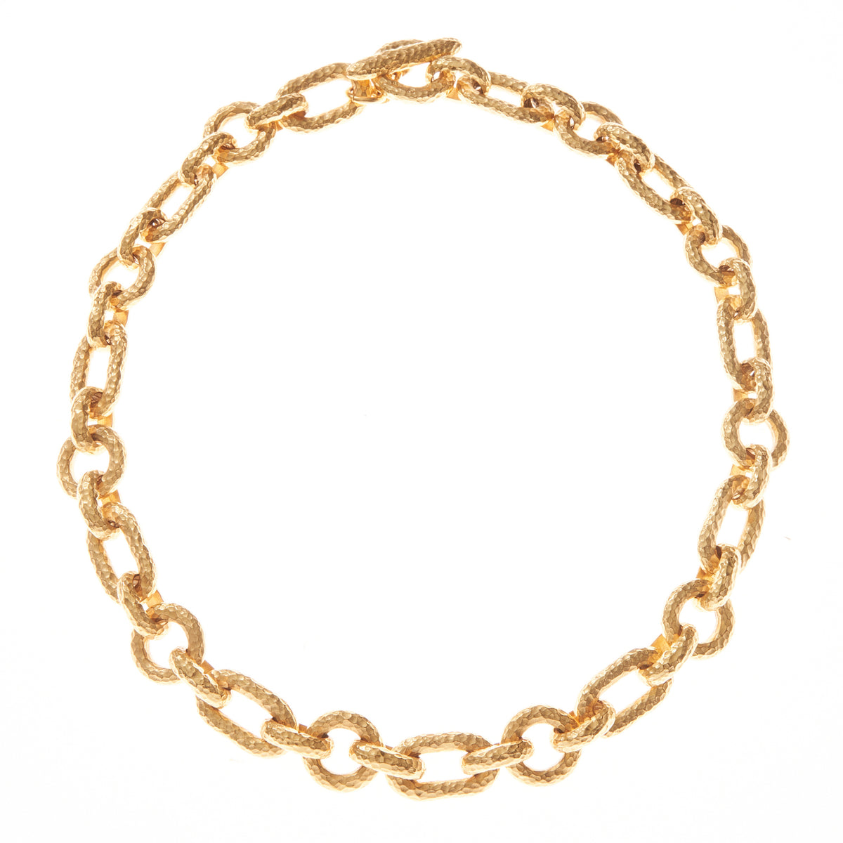 Carole Hammered Gold Chain Necklace | Ben-Amun Jewelry