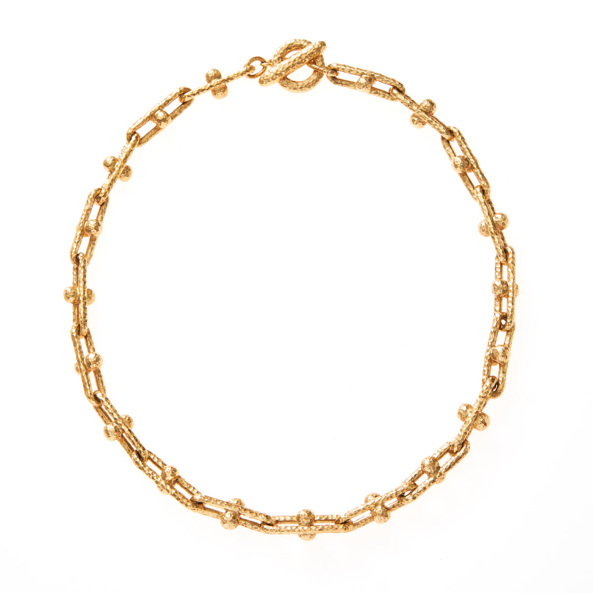 Maureen Hammered Gold Chain Necklace | Ben- Amun Jewelry