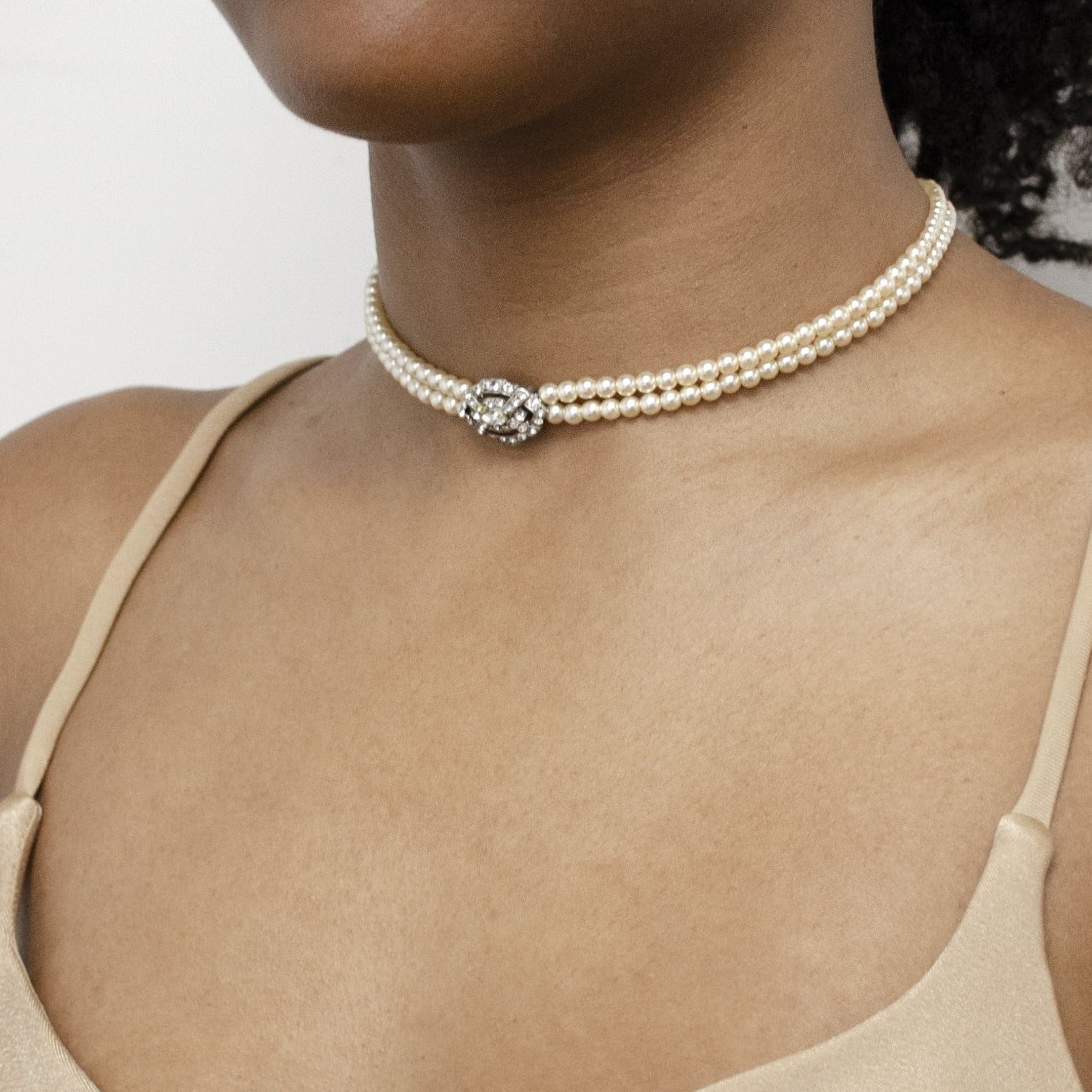 Ben-Amun Large Glass-Pearl Single Strand Necklace