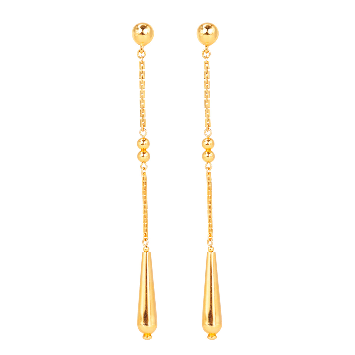 Ben-Amun ball drop earrings with post
